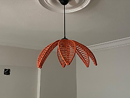 yaprak model avize bohem makrome avize çocuk odası avize (TURUNCU)