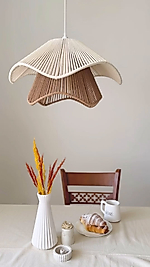 LUMİNART BOHEM AVİZE EL YAPIMI MAKROME AVİZE DOĞAL AVİZE NOLSTALJİK AVİZE