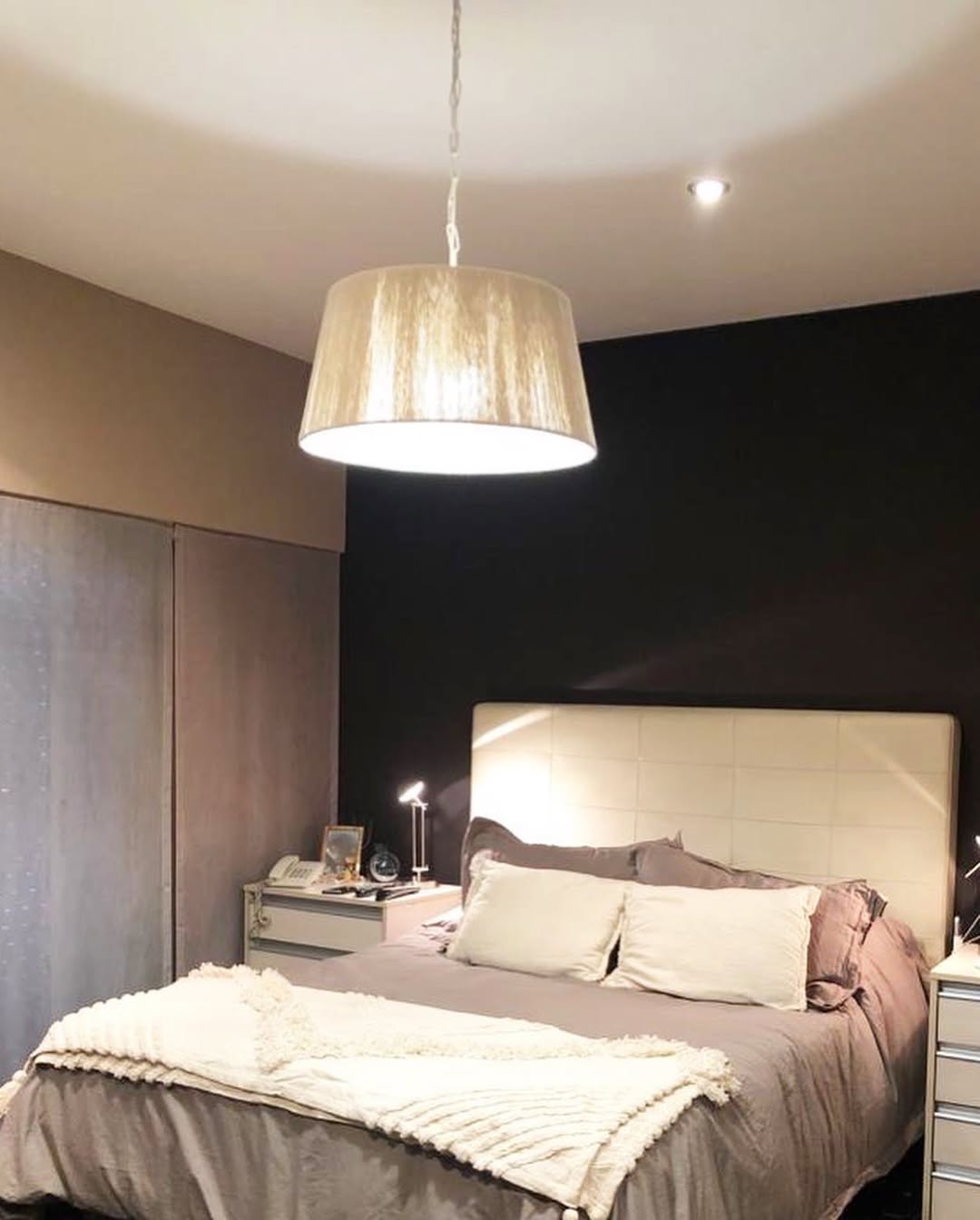 SALON YATAK ODASI AVİZE 45 CM ÇAP (EKRU)