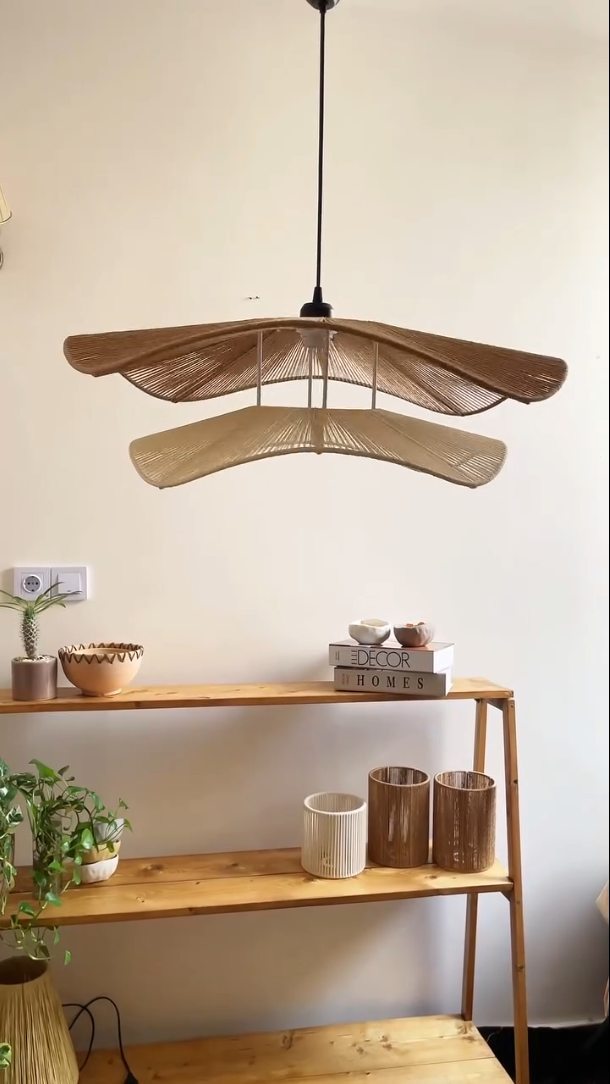 Bohem tasarım sarkıt avize Salon-mutfak-yatak odası şık avize 55cm çap